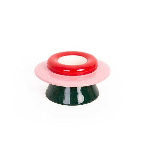 BOUGEOIR CERAMIQUE CHAUFFE PLAT - ROND COLORÉ MINIMALISTE