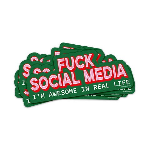 STICKER MESSAGE - FUCK SOCIAL MEDIA