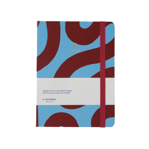 CARNET LIGNES A5 - FLOW CHERRY