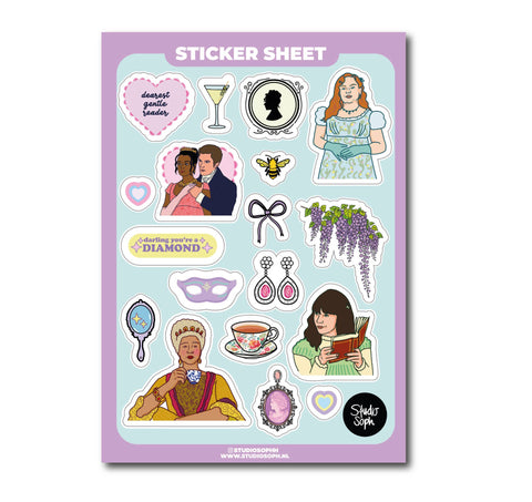 PLANCHE 15 STICKERS - BRIDGERTON