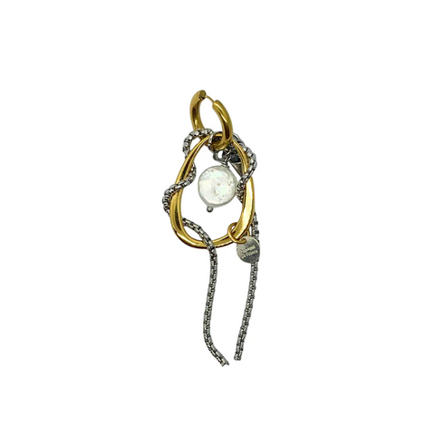 MONO BOUCLE D'OREILLE - UPCYCLÉE - SKYE *1