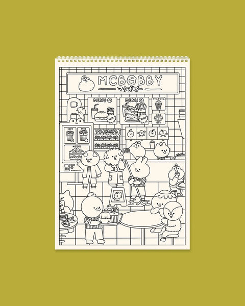 CARNET DE COLORIAGE KAWAÏ - HAPPY DAYS
