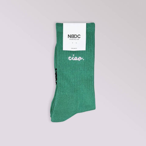 CHAUSSETTES BRODEES VERTES - CIAO
