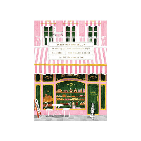 CARNET POINTS A5 - BOULANGERIE ROSE