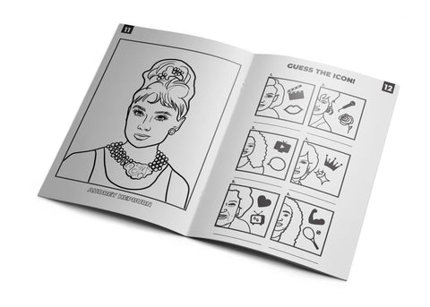 LIVRE DE JEUX & COLORIAGE - ICONIC WOMEN