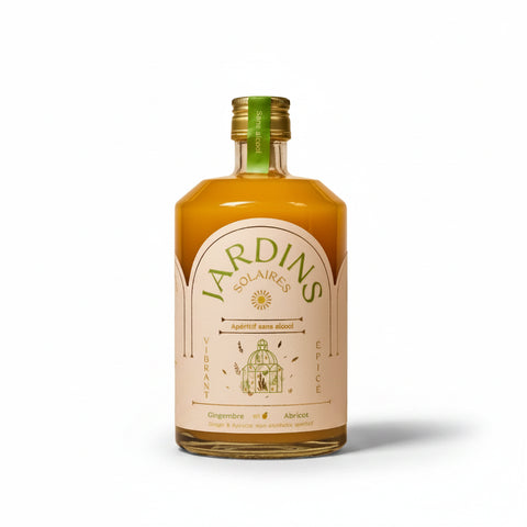 COCKTAIL APÉRITIF  SANS ALCOOL - JARDINS SOLAIRE ABRICOT GINGEMBRE