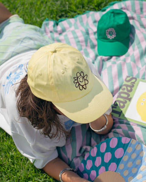 Casquette Fleur Rigolote - Jaune Beurre