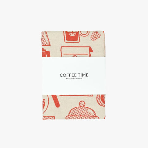 TORCHON COFFEE TIME - 100% COTON