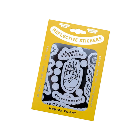 PLANCHE DE STICKERS RÉFLÉCHISSANTS VÉLO - LOVE HANDS