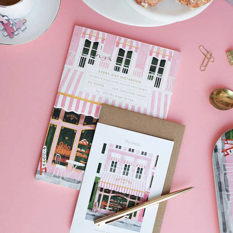 CARNET POINTS A5 - BOULANGERIE ROSE