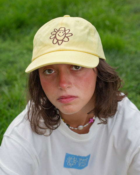 Casquette Fleur Rigolote - Jaune Beurre