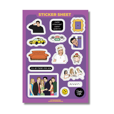 PLANCHE 14 STICKERS - FRIENDS