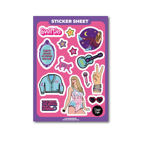 PLANCHE 15 STICKERS - TAYLOR SWIFT