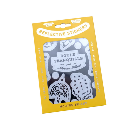 PLANCHE DE STICKERS RÉFLÉCHISSANTS VÉLO - MOON BIRD