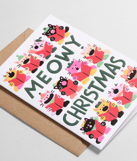 CARTE DE VOEUX NOEL - MEOWY CHRISTMAS