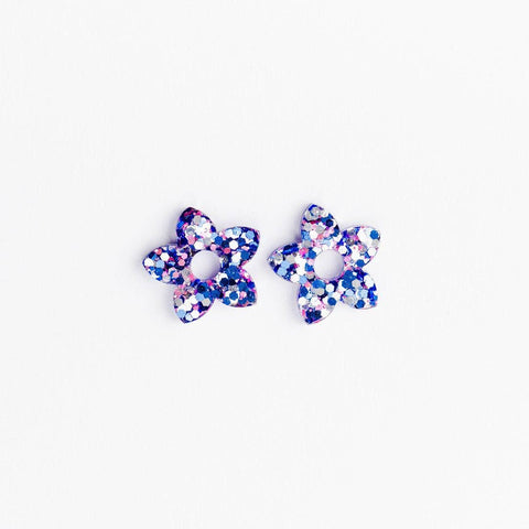 BOUCLES D'OREILLES PAILLETTES - CREOLES TIARÉ