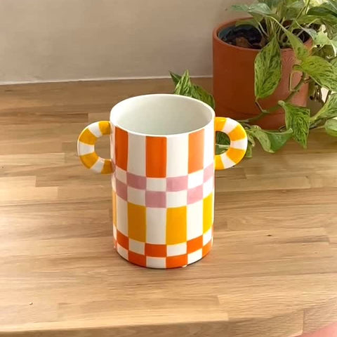 VASE CÉRAMIQUE PEINT À LA MAIN - RICARDO