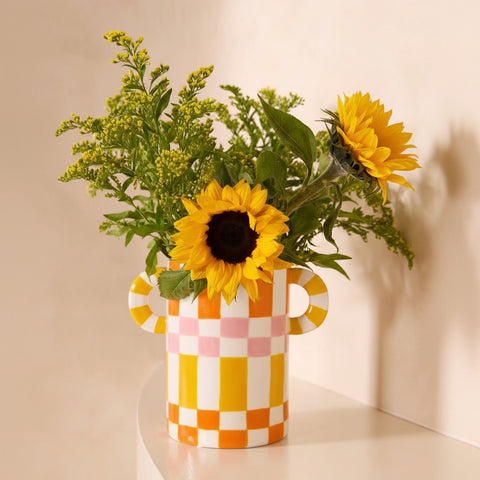 VASE CÉRAMIQUE PEINT À LA MAIN - RICARDO