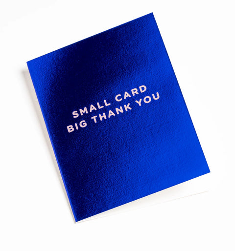 CARTE MÉTALLISÉE REMERCIEMENTS - BIG THANK YOU