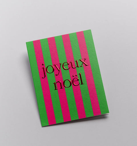 CARTE NOEL - RAYURES