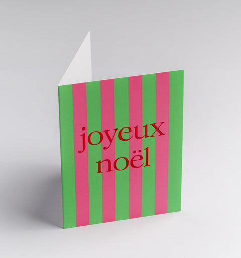 CARTE NOEL - RAYURES