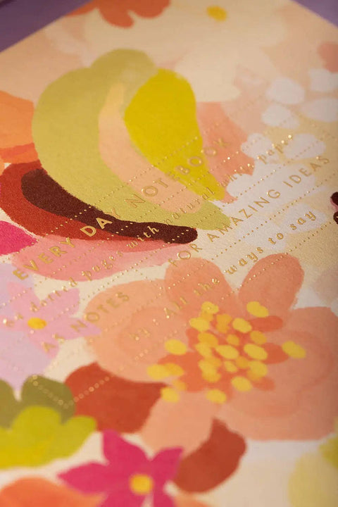 CARNET POINTS A5 - FLEURS PRINTEMPS