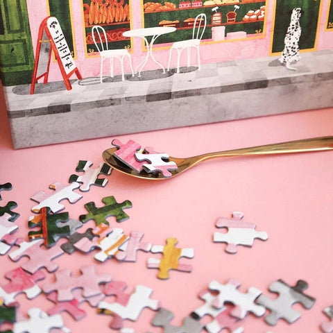 PUZZLE 1000 PIECES ILLUSTRÉ - BOULANGERIE ROSE