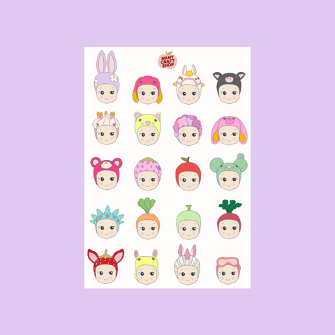 PLANCHE 20 STICKERS - BABY