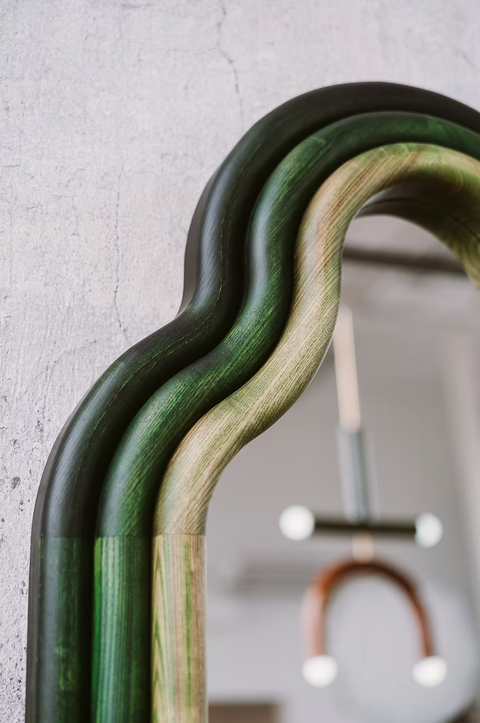MIROIR BOIS COLORÉE - TRN TRIPLE