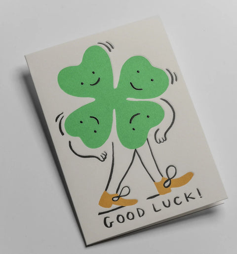 CARTE BONNE CHANCE - TREFLE GOOD LUCK