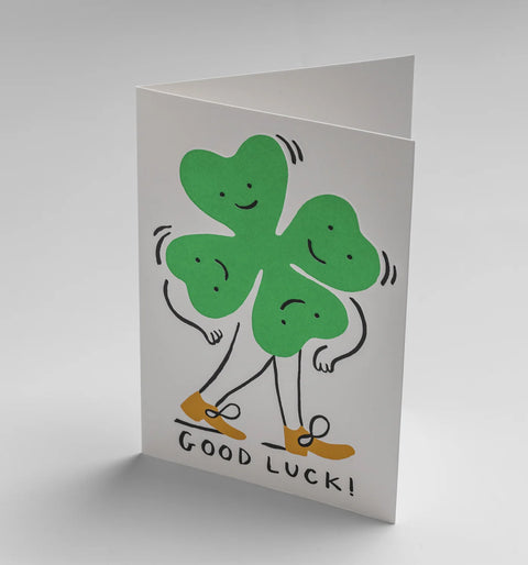 CARTE BONNE CHANCE - TREFLE GOOD LUCK