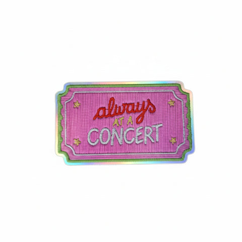STICKER BRODERIE BRILLANT - ALWAYS AT A CONCERT