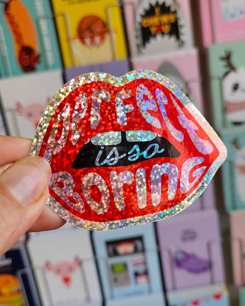 STICKER BRILLANT BOUCHE - PERFECT IS SO BORING