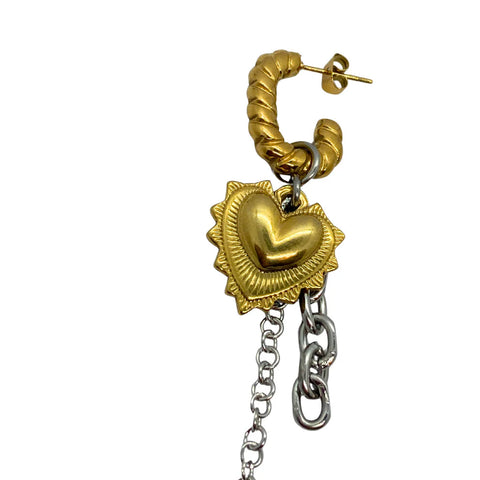 MONO BOUCLE D'OREILLE - UPCYCLÉE - ENGEL *1