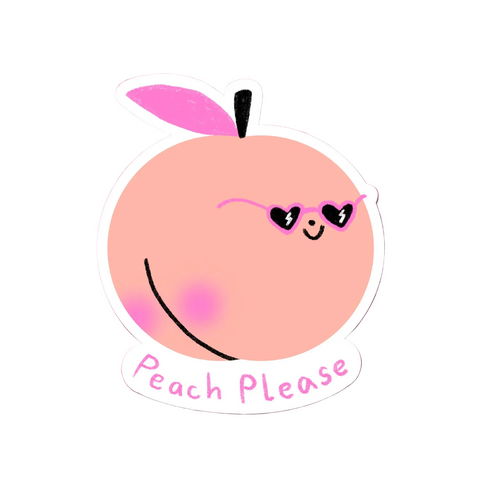 STICKER PECHE - PEACH PLEASE