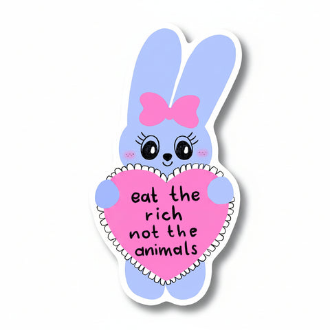 AIMANT LAPIN - EAT THE RICH NOT THE ANIMALS