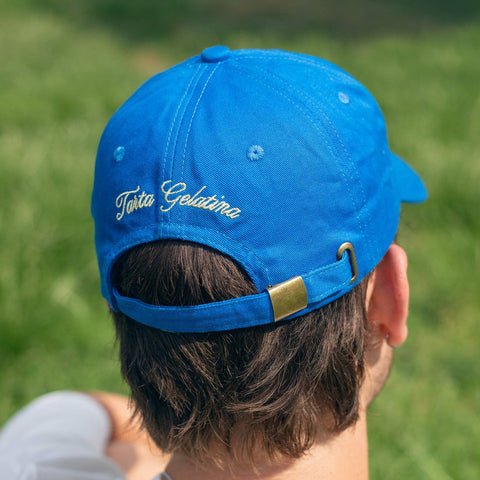 CASQUETTE BRODEE BLEUE - FLEUR