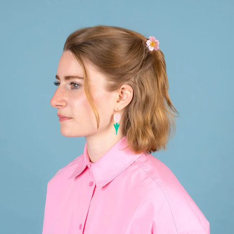 PINCE À CHEVEUX - FLEURS (FLOWER POWER)