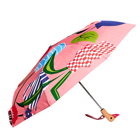 PARAPLUIE COLORÉ PLASTIQUE RECYCLÉ - MOTIFS