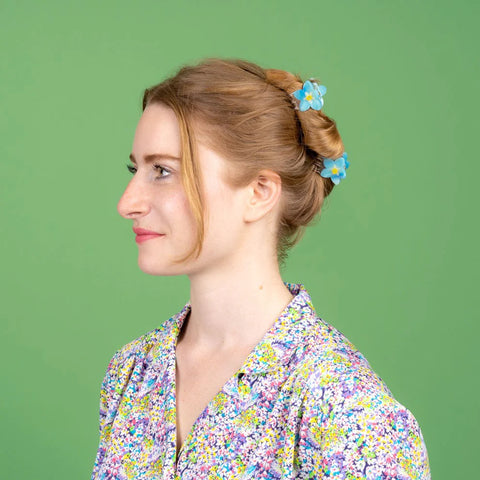 PINCE À CHEVEUX - FLEURS (FLOWER POWER)