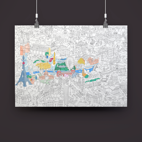 POSTER GEANT A COLORIER - 70 x 100 CM