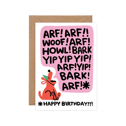 CARTE ANNIVERSAIRE - CHIEN