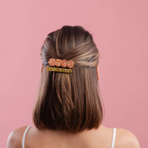 BARRETTE À CHEVEUX PAILLETTES - LOT DE 2