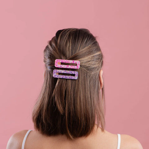 BARRETTE À CHEVEUX PAILLETTES - LOT DE 2