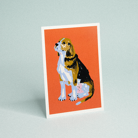 CARTE DE VOEUX - CHIEN