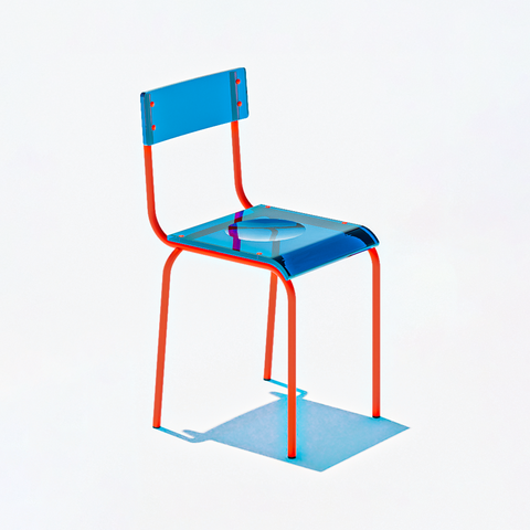 CHAISE - PLEXIGLASS ACRYLIQUE - COLORS