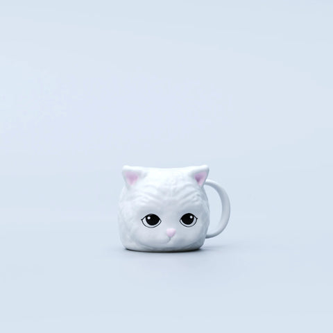 MUG CERAMIQUE - CHAT BLANC