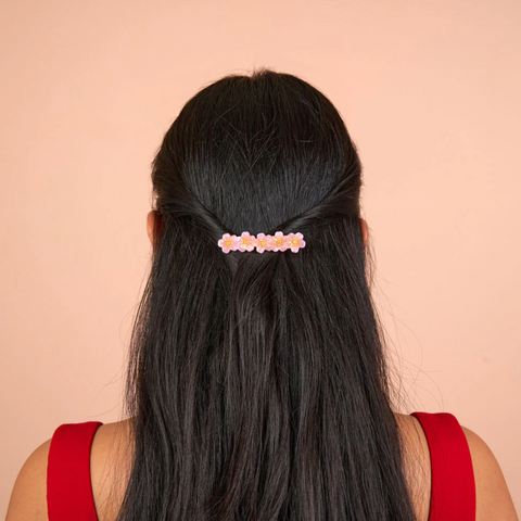 BARRETTE À CHEVEUX - FLEURS (FLOWER POWER)