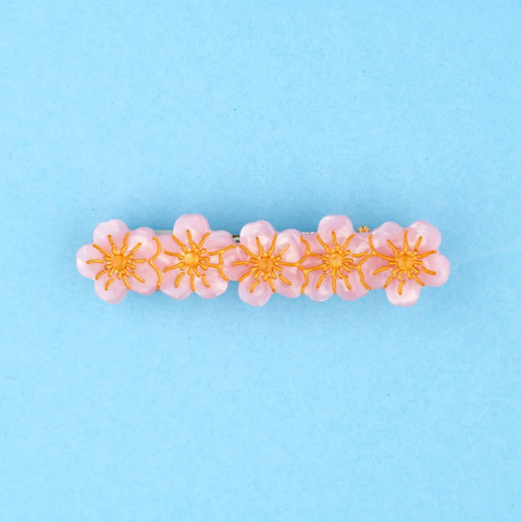 BARRETTE À CHEVEUX - FLEURS (FLOWER POWER)