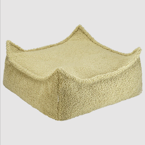 POUF ENFANT CARRE - BEAN BAG - LAINE BOUCLÉE